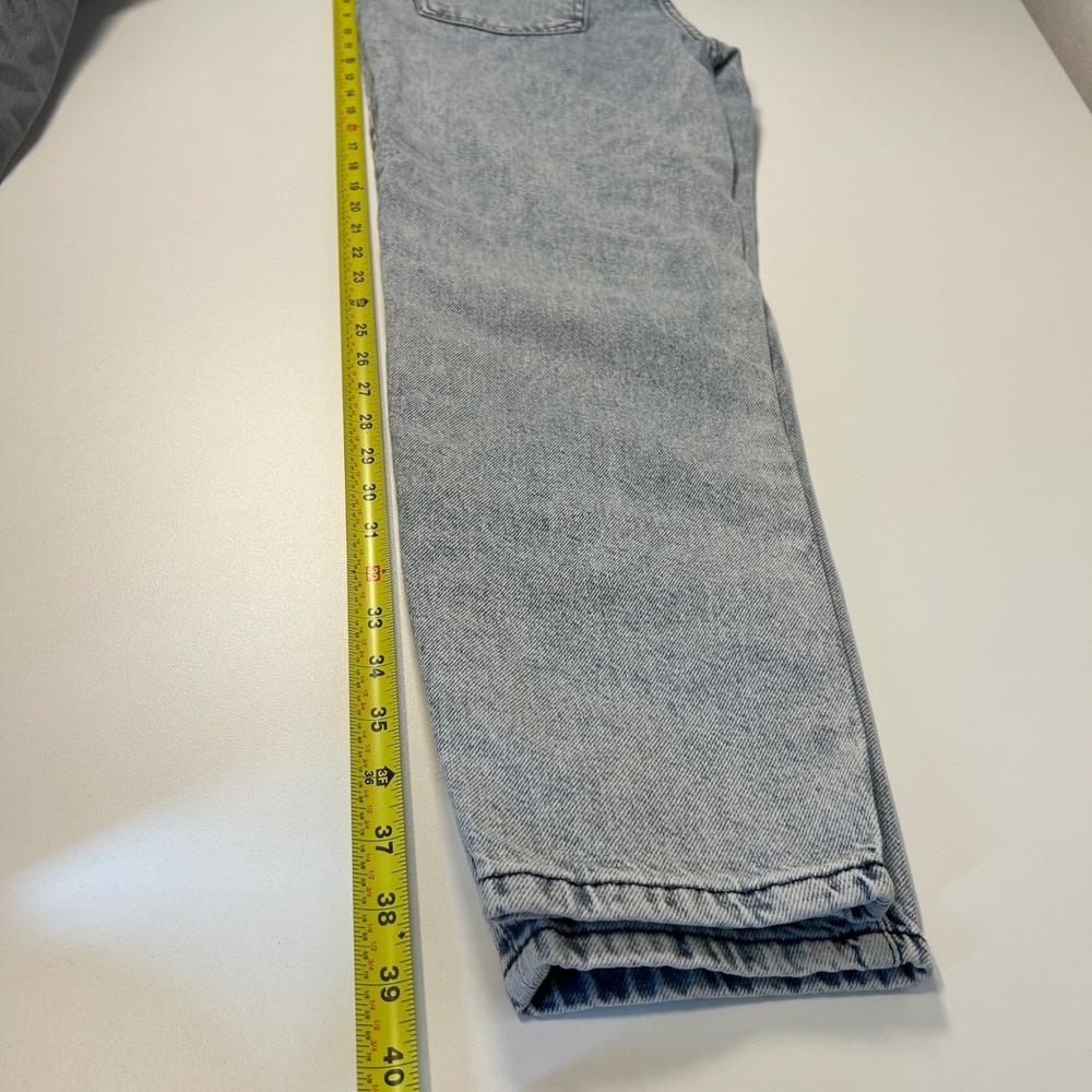 NWT unemployed Denim size 29 women's high rise acid washed heart patch jeans - Picture 8 of 10